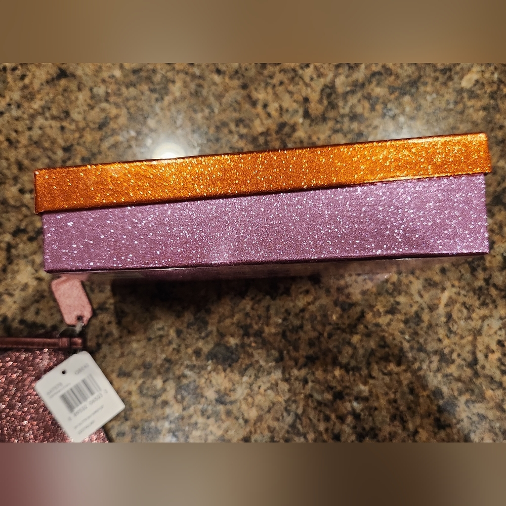 Coach glitter wristlet in metallic cherry - Picture 13 of 16
